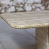 Italian travertine coffee table, 1980