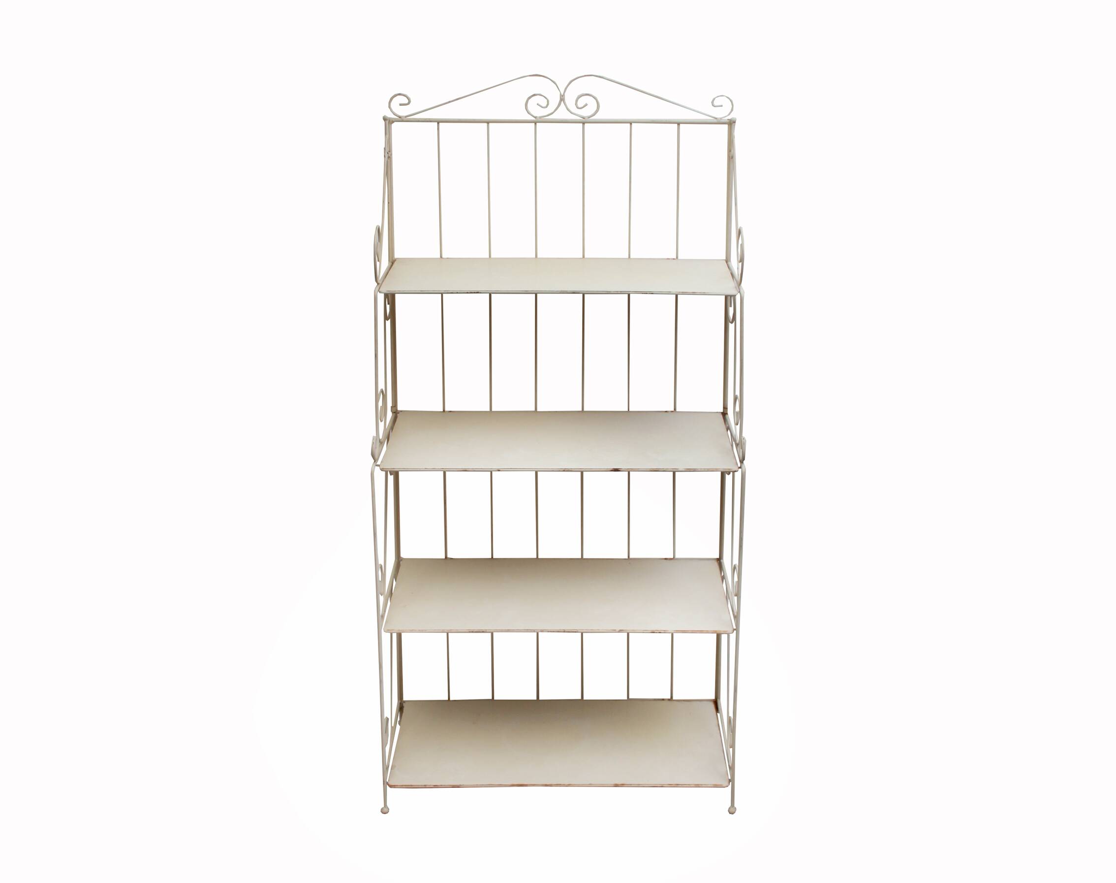 1950s shelf in metal Shabby Chic