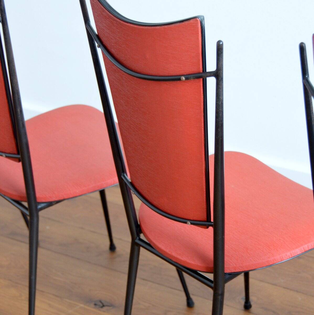 Set of 4  rockabilly chairs 1950s