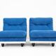 Vintage Italian Modern lounge chairs, 1970s