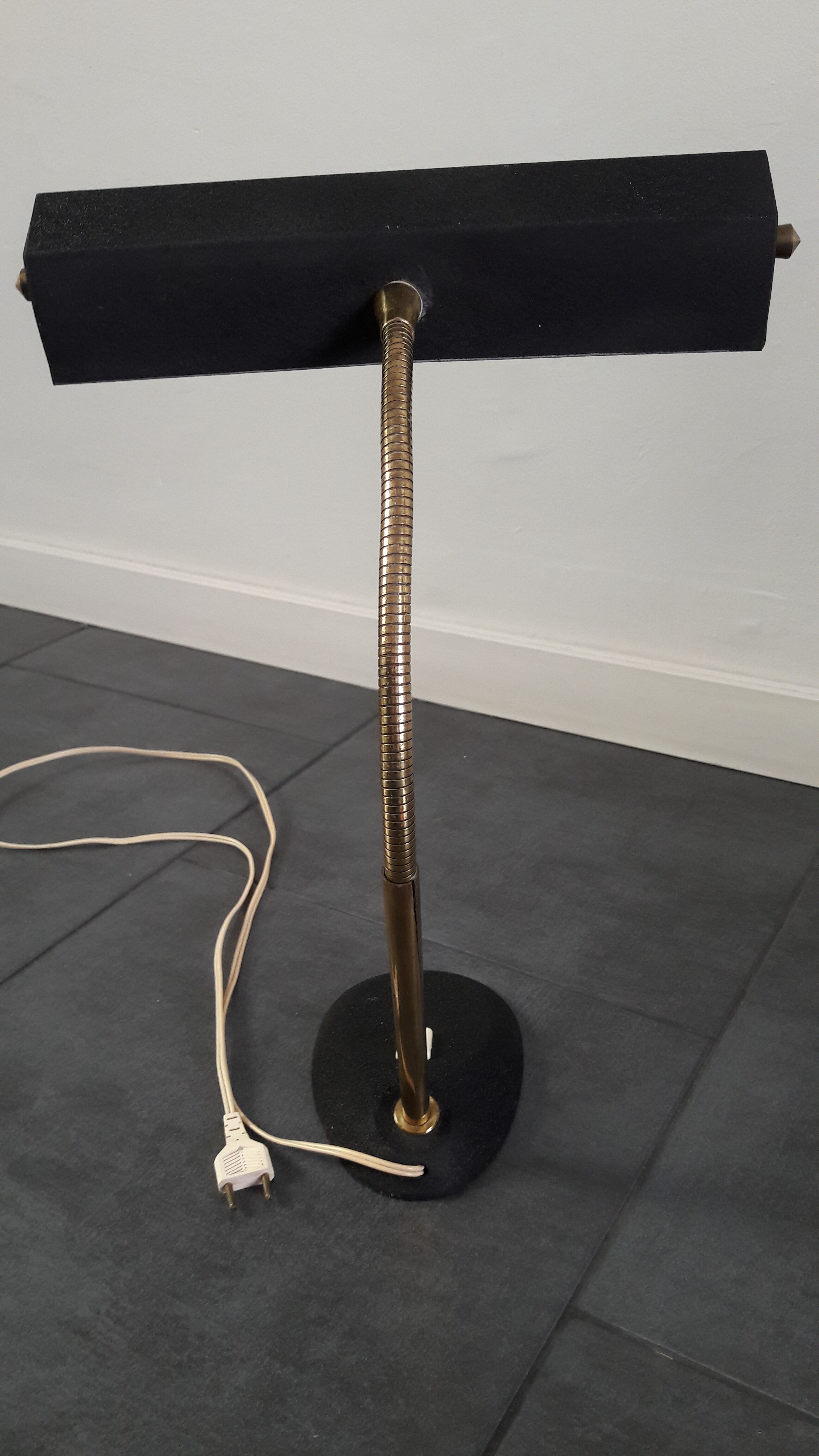 Vintage lamp ALUMINOR black 50's