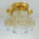 1 / 3 hand blown bubble glass sconce lamps / redesign gold ceiling lighting