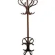 Curved antique wooden parrot