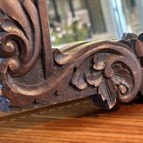 Antique wall mirror, hand-carved, vintage, 1920s