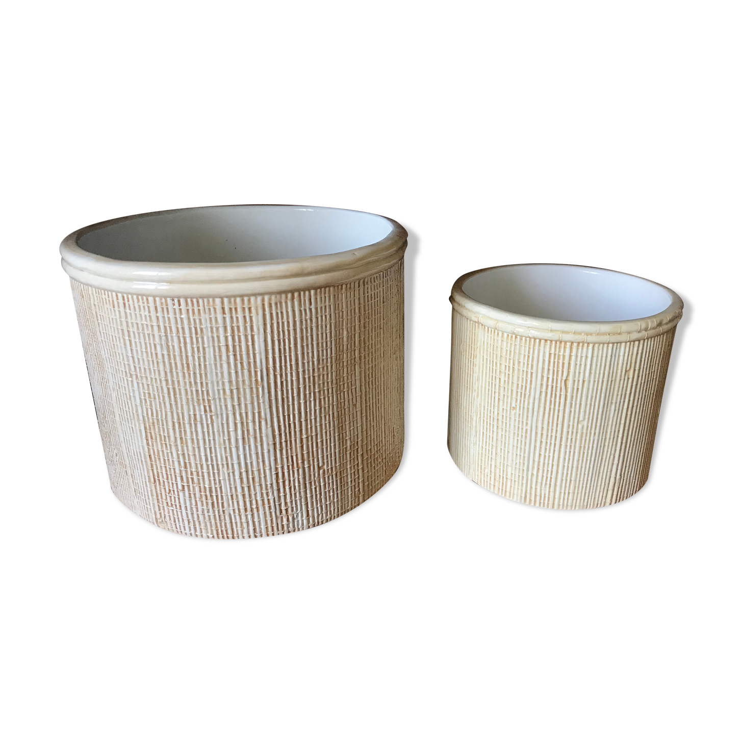 Cache-pots en céramique vintage