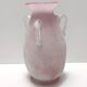 Postmodern pink scavo glass vase