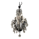 Antique Large Bronze Crystal Chandelier 1920/40’s