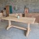 Reclaimed solid oak farmhouse table