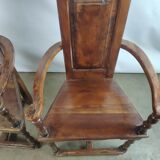 Renaissance moulded walnut chairs