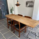 Set 4 Scandinavian teak chairs vintage 60s