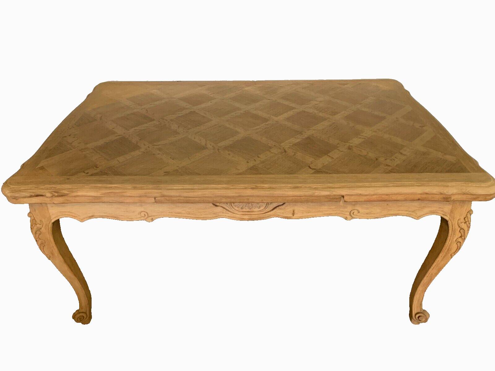 Regency style dining table in veneer and solid oak 20th century