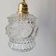 Vintage molded glass pendant light