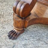 Empire restauration console with marble top in walnut from the 19th century