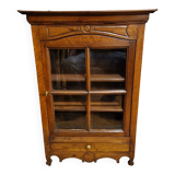 Provençal walnut display case