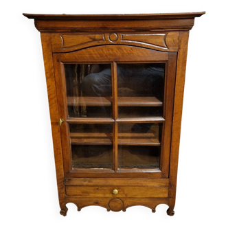 Provençal walnut display case