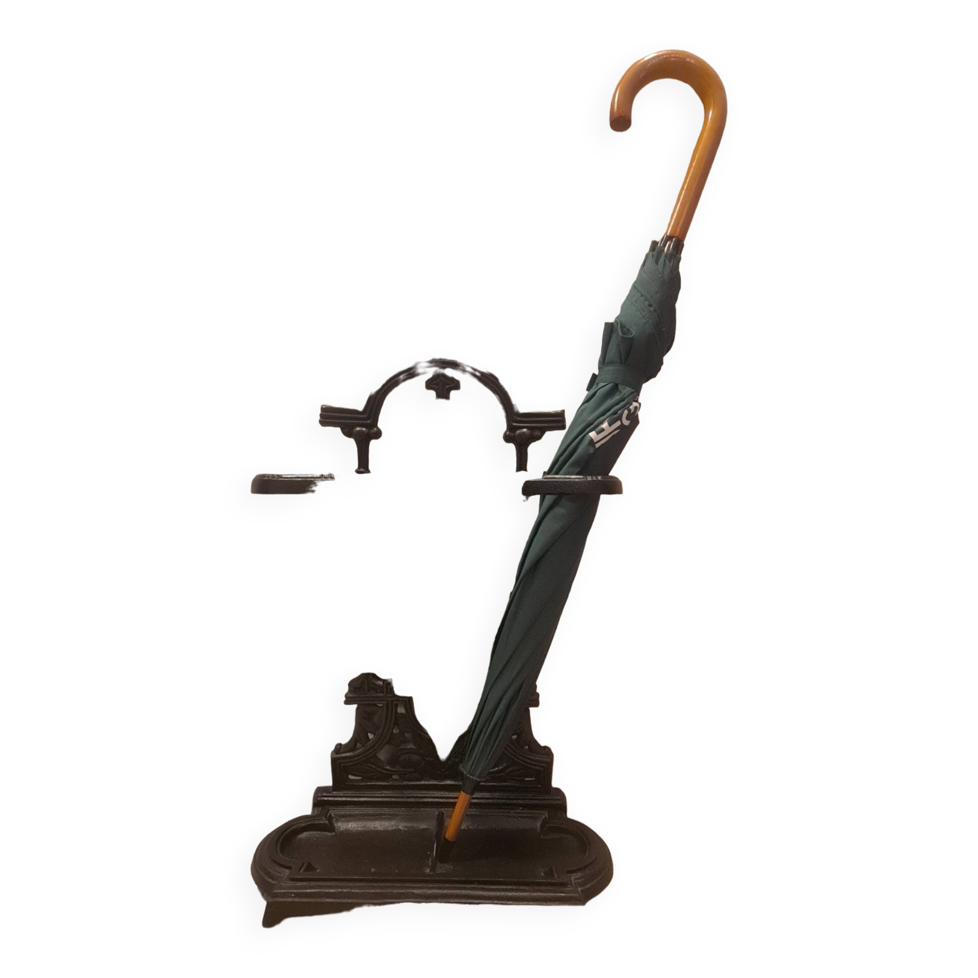 Vintage wrought iron umbrella stand