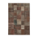 Handwoven oriental overdyed 202 cm x 298 cm brown patchwork carpet
