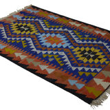 Tapis kilim artisanal anatolien 232 cm x 156 cm