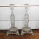 Duo of religious candle holders Val Saint Lambert – Circa 1900
