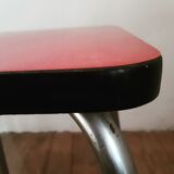 Tabouret en formica rose des années 50