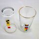 Set of 6 vintage Mobil advertising glasses