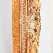 Original oil painting of water lilies, with a high-quality Baroque frame.