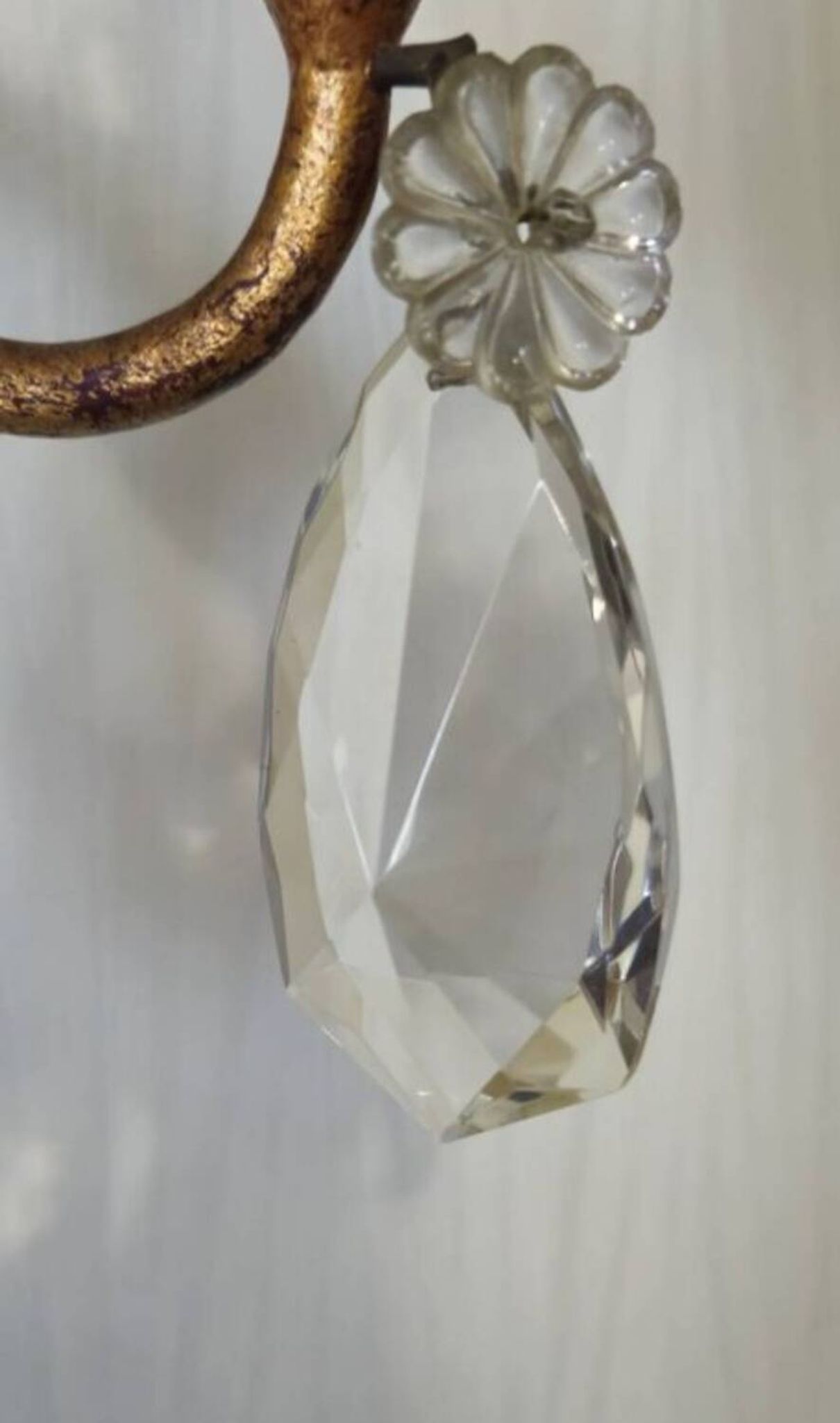 Wall sconce with pendants in Louis XV style