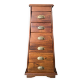 Exotic style pyramidal drawer column