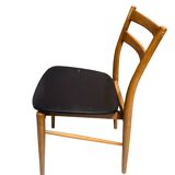 Set of six wooden chairs