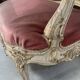 Louis XV style bench in lacquered and gilded beech, 20th century