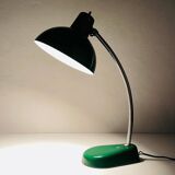 Industrial green metal desk lamp by A. Perazzone Torino, Italy, 1960s.