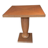 Oak veneer side table