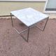 White marble and chrome coffee table, 1970