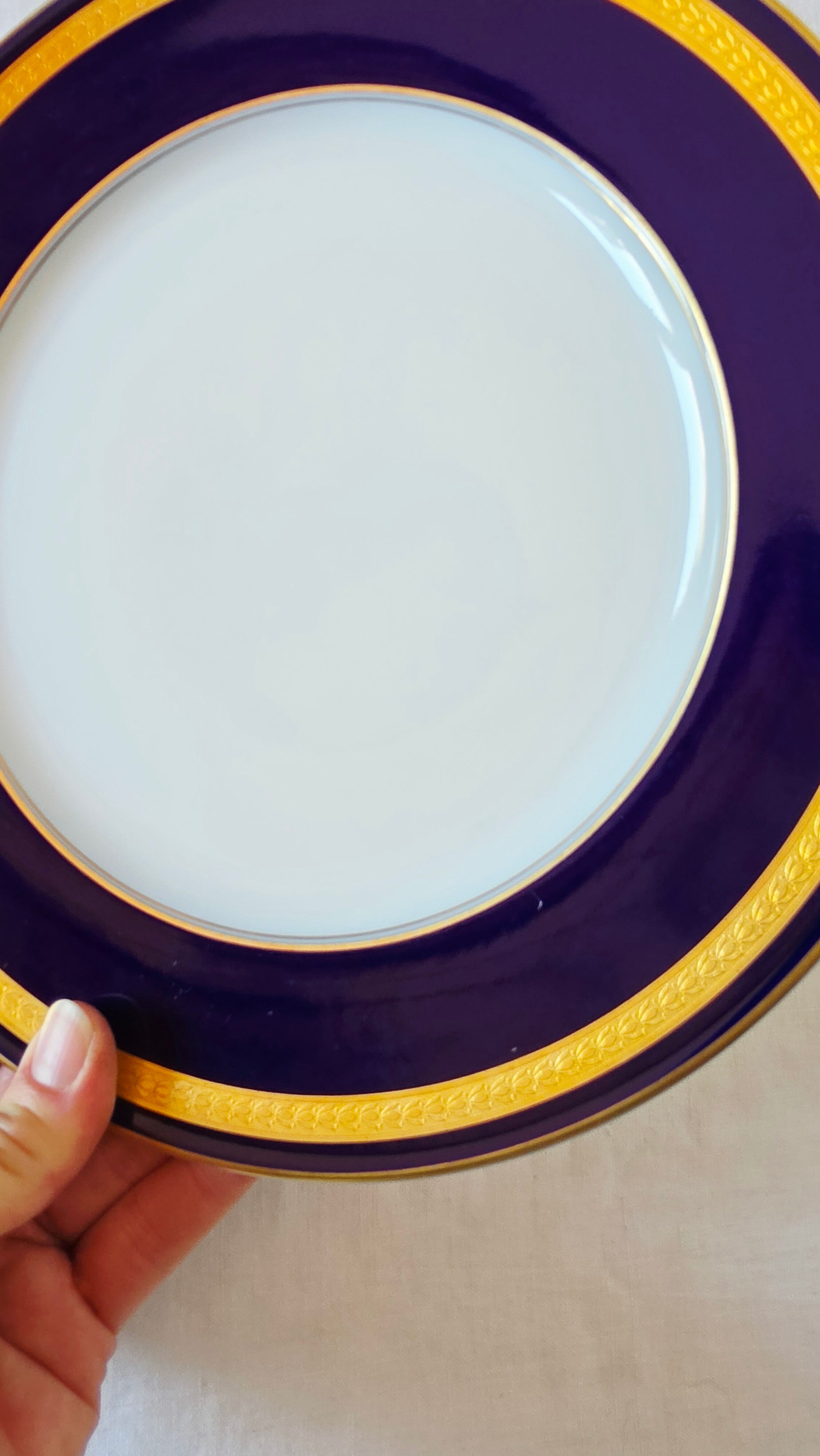 Service de 6 assiettes plates Rosenthal Classic Rose