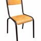 4 vintage school chairs