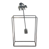 Bronze ancien – Éléphant à bascule – par Charlotte Champion (1969)