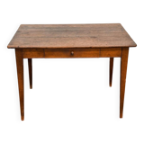 Wooden farmhouse table