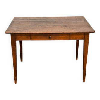 Wooden farmhouse table