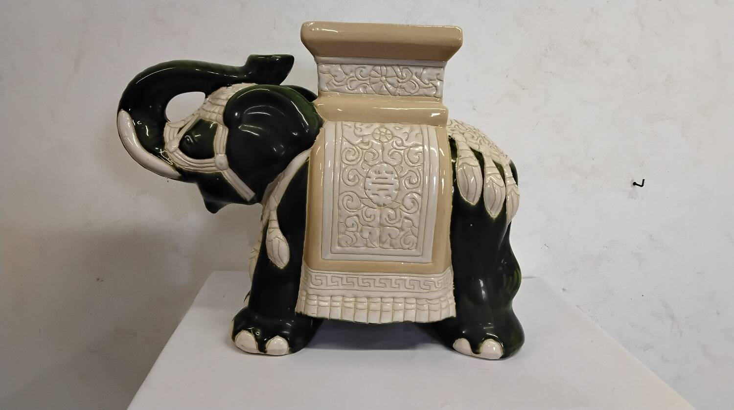 Vintage ceramic elephant plant pot