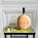 Solid wood ball lamp
