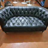 Canapé - chesterfield cuir noir