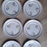 Set of 6 St Amand Christiane Céramon plates