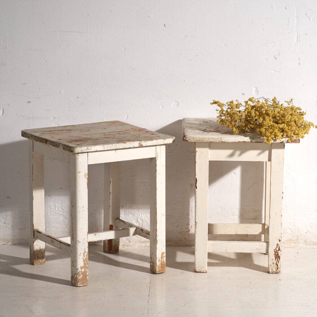 Antique pine bedside tables – Central Europe, circa 1940 #12
