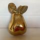 Empty pocket pear fruit brass
