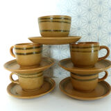 Sarreguemines sandstone coffee service