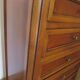 Rare Louis Philippe chest of drawers with 7 drawers from the 80s in cherry wood