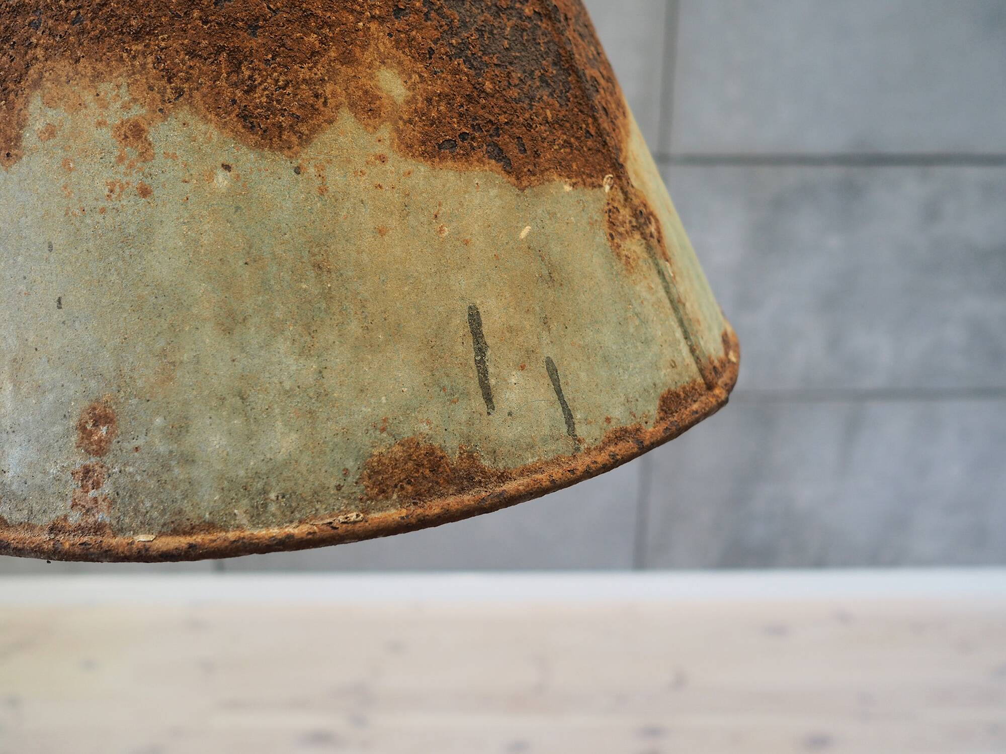 Metal lamp, industrial style, 1950s
