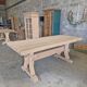 Monastery farmhouse table sandblasted