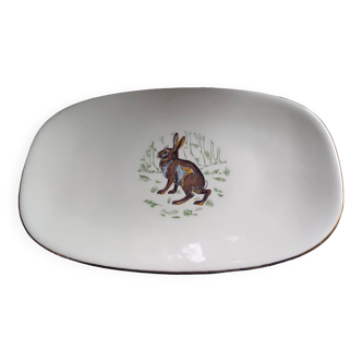 Plat faïence de Gien modèle Marly