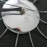 Wall clock spider chrome design karlsson vintage 1970-80